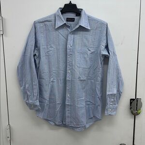 Lands' End Direct Merchants Oxford Striped Button Down Shirt Men’s Size 16-33